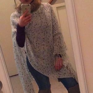 Knitted poncho